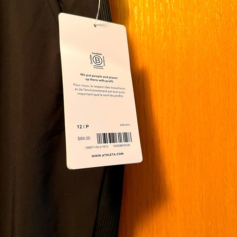 Athleta Brooklyn black pants size 12P